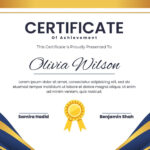 Free Printable Certificate Templates You Can Customize | Canva With Certificate Of Completion Template Free Printable