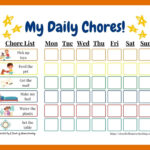 Free Printable Chore Chart For Toddlers   Start Teaching Inside Free Printable Toddler Chore Chart