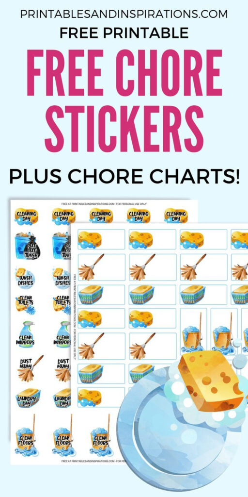 Free Printable Chore Charts And Chore Planner Stickers In Chore Stickers Free Printable Free Printable Chore Charts And Chore Planner Stickers In Chore Stickers Free Printable