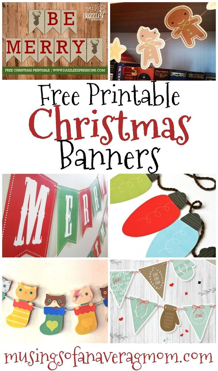Free Printable Christmas Banners regarding Free Printable Christmas Banner