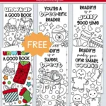 Free Printable Christmas Bookmarks To Color (5 Designs!)   Leap Of Within Free Printable Christmas Bookmarks To Color