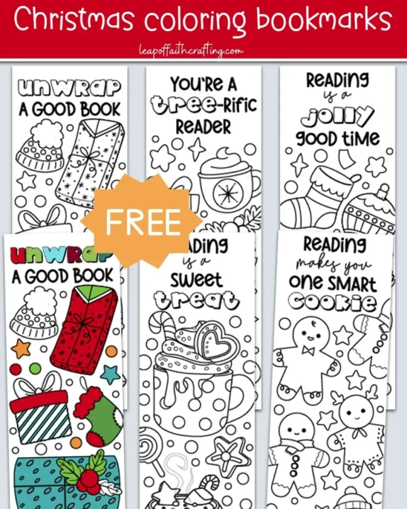 Free Printable Christmas Bookmarks To Color (5 Designs!) Leap Of Within Free Printable Christmas Bookmarks To Color Free Printable Christmas Bookmarks To Color (5 Designs!) Leap Of Within Free Printable Christmas Bookmarks To Color