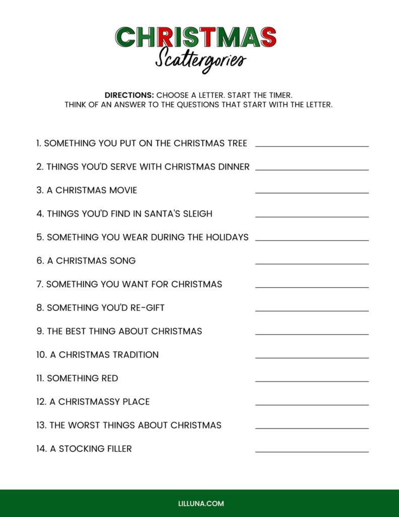 Free Printable Christmas Games {4 Freebies} | Lil&<h2>039; Luna Throughout Free Printable Christmas Games For Family Gatherings Free Printable Christmas Games {4 Freebies} | Lil&<h2>039; Luna Throughout Free Printable Christmas Games For Family Gatherings