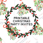 Free Printable Christmas Party Invites – Work Over Easy Inside Free Printable Christmas Invitations