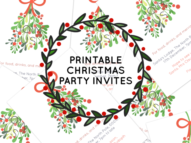 Free Printable Christmas Invitations