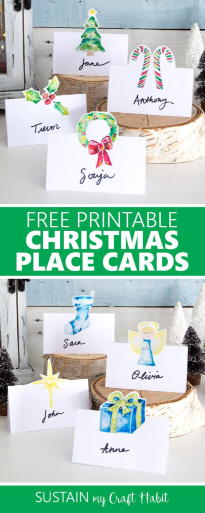 Free Printable Christmas Place Cards – Sustain My Craft Habit Regarding Christmas Table Name Cards Free Printable Free Printable Christmas Place Cards – Sustain My Craft Habit Regarding Christmas Table Name Cards Free Printable