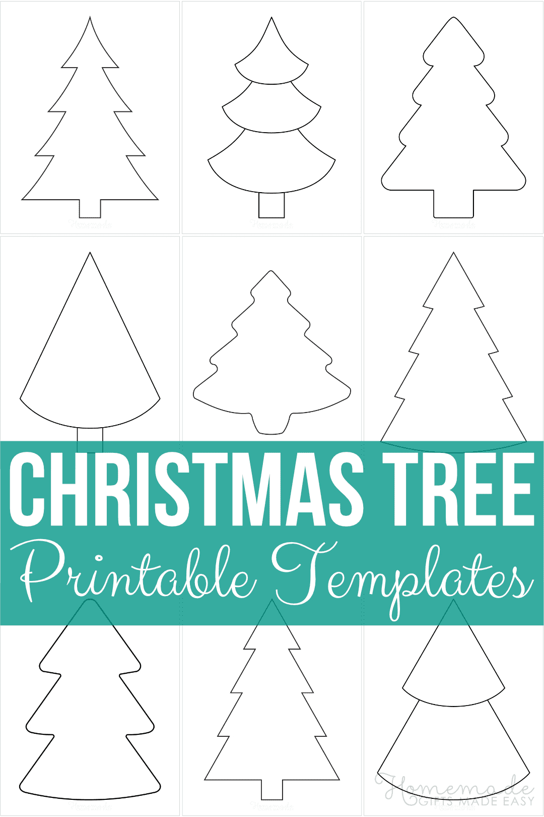 Free Printable Christmas Tree Templates And Outlines in Free Printable Christmas Tree Template