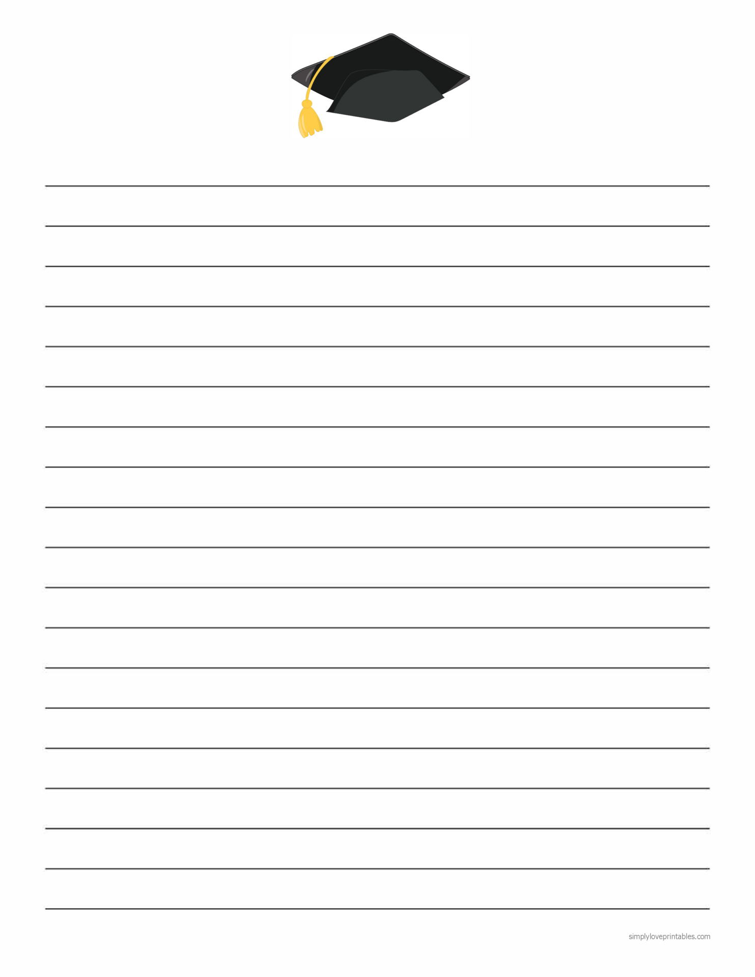 Free Printable Class Of 2020 Journal Pages - Simply Love Printables throughout Free Printable Graduation Paper