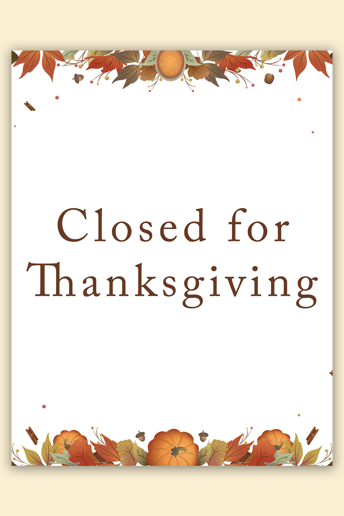 Free-Printable-Closed-For-Thanksgiving-Sign-Example-9 - Mom Envy with regard to Free Printable Closed Thanksgiving Day Signs