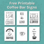 Free Printable Coffee Bar Signs/Fridge Magnets   Home Grounds For Free Printable Signs