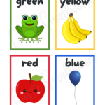 Free Printable Color Flashcards For Toddlers   Cassie Smallwood Within Free Printable Flashcards For Toddlers