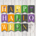 Free Printable Colorful Halloween Banner   Unoriginal Mom Within Free Printable Halloween Banner Templates Free Printable Colorful Halloween Banner   Unoriginal Mom Within Free Printable Halloween Banner Templates