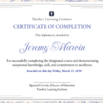 Free Printable Completion Certificate Templates To Customize Online Throughout Certificate Of Completion Template Free Printable