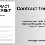 Free Printable Contract Templates [Word, Pdf] Services & Employment Intended For Free Printable Contracts
