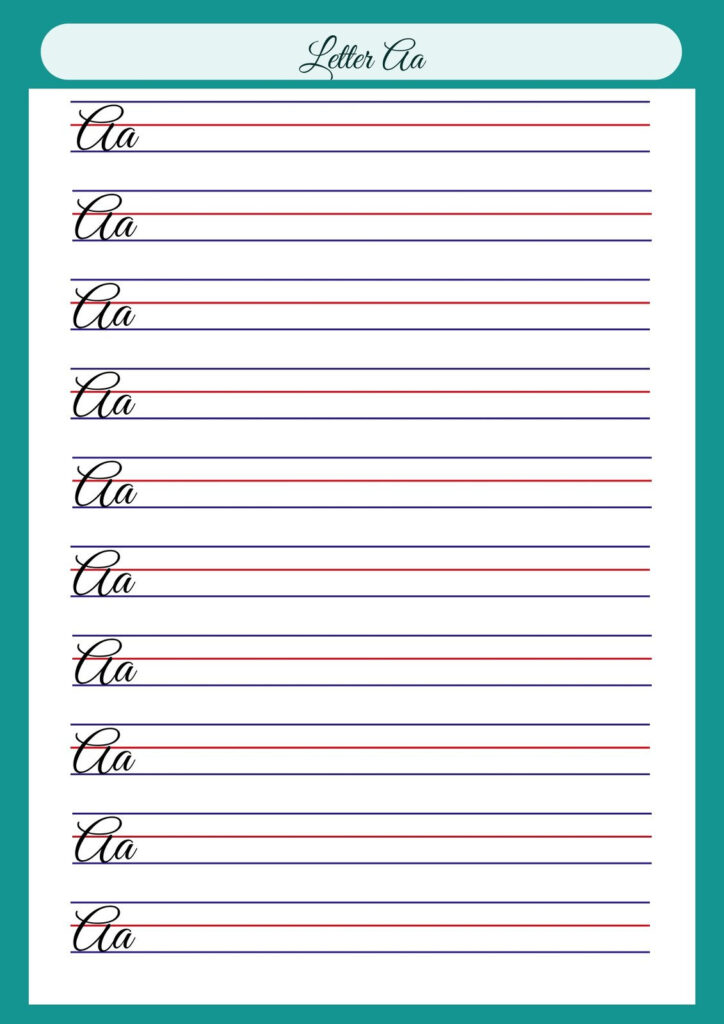 Free Printable Cursive Writing Worksheet Templates | Canva Inside Free Printable Cursive Practice Free Printable Cursive Writing Worksheet Templates | Canva Inside Free Printable Cursive Practice