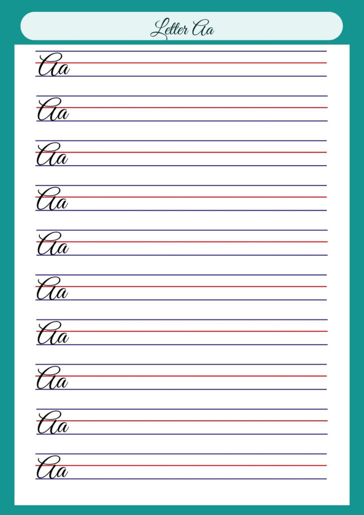 Free Printable Cursive Writing Paragraphs
