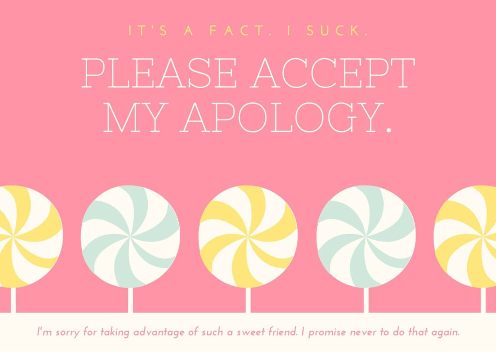 Free Printable, Customizable Apology Card Templates | Canva Inside Free Printable Apology Cards Free Printable, Customizable Apology Card Templates | Canva Inside Free Printable Apology Cards
