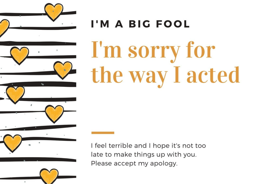 Free Printable, Customizable Apology Card Templates | Canva Throughout Free Printable Apology Cards Free Printable, Customizable Apology Card Templates | Canva Throughout Free Printable Apology Cards