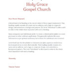 Free, Printable, Customizable Church Letterhead Templates | Canva For Free Printable Religious Letterhead
