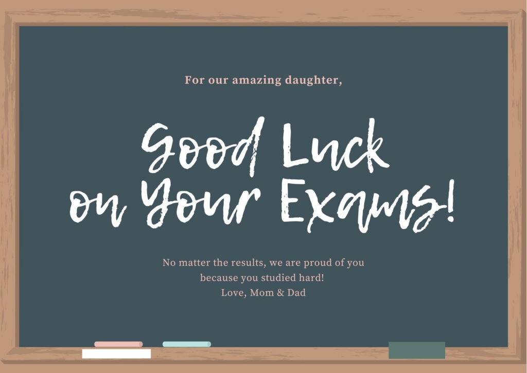 Free Printable, Customizable Good Luck Card Templates | Canva Regarding Free Printable Good Luck Cards