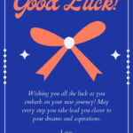 Free Printable, Customizable Good Luck Card Templates | Canva Within Free Printable Good Luck Cards