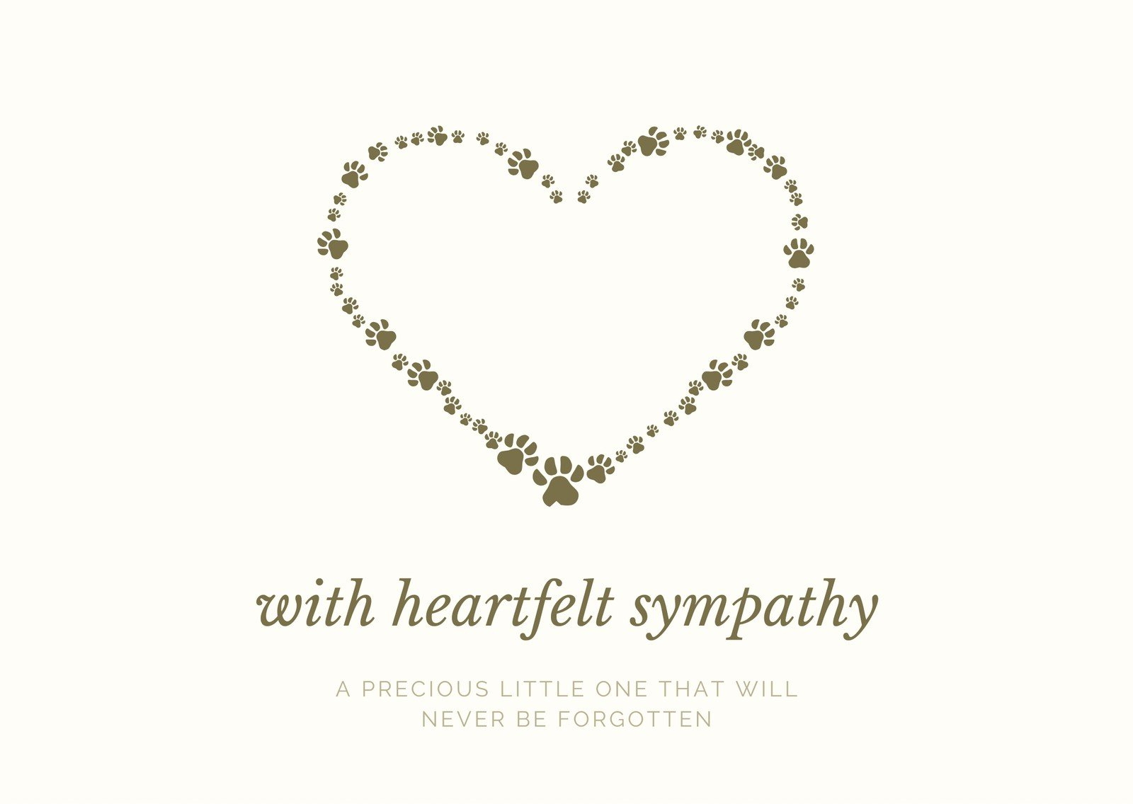 Free, Printable, Customizable Pet Sympathy Card Templates | Canva inside Free Printable Sympathy Cards For Loss of Dog
