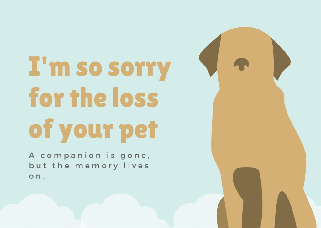 Free, Printable, Customizable Pet Sympathy Card Templates | Canva Pertaining To Free Printable Sympathy Cards For Loss Of Dog Free, Printable, Customizable Pet Sympathy Card Templates | Canva Pertaining To Free Printable Sympathy Cards For Loss Of Dog