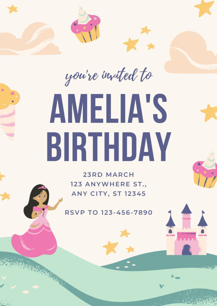 Free, Printable, Customizable Princess Invitation Templates | Canva For Free Princess Printable Invitations Free, Printable, Customizable Princess Invitation Templates | Canva For Free Princess Printable Invitations