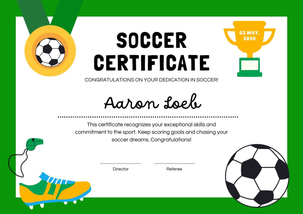 Free Printable, Customizable Sport Certificate Templates | Canva With Free Soccer Award Certificates Printable Free Printable, Customizable Sport Certificate Templates | Canva With Free Soccer Award Certificates Printable