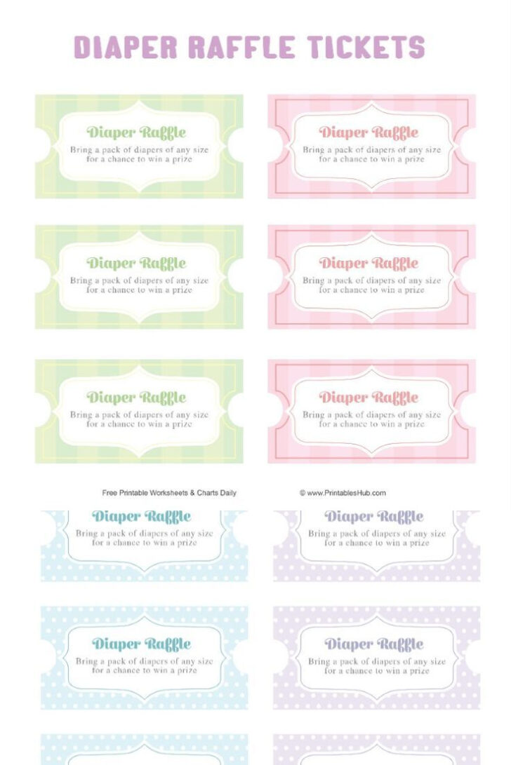 Diaper Raffle Template Free Printable