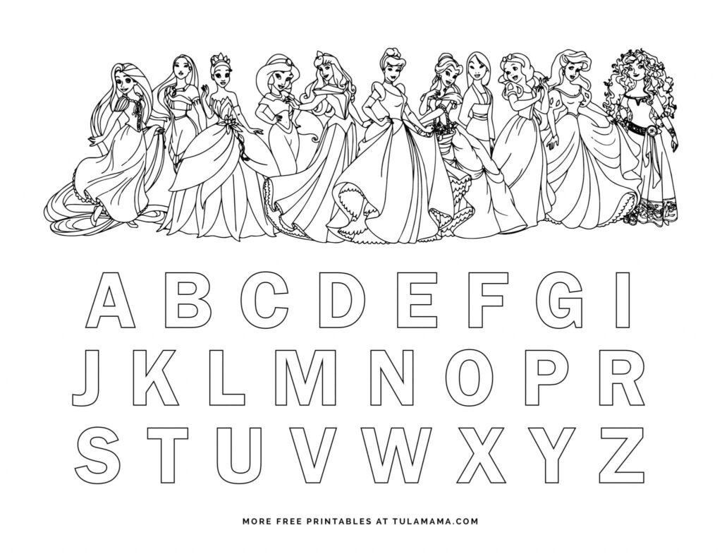Free Printable Disney Alphabet Coloring Pages Tulamama Intended For Free Printable Disney Alphabet Letters Free Printable Disney Alphabet Coloring Pages Tulamama Intended For Free Printable Disney Alphabet Letters