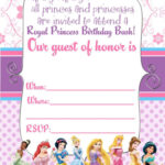 Free Printable Disney Princess Ticket Invitation Template Within Free Printable Disney Invitations