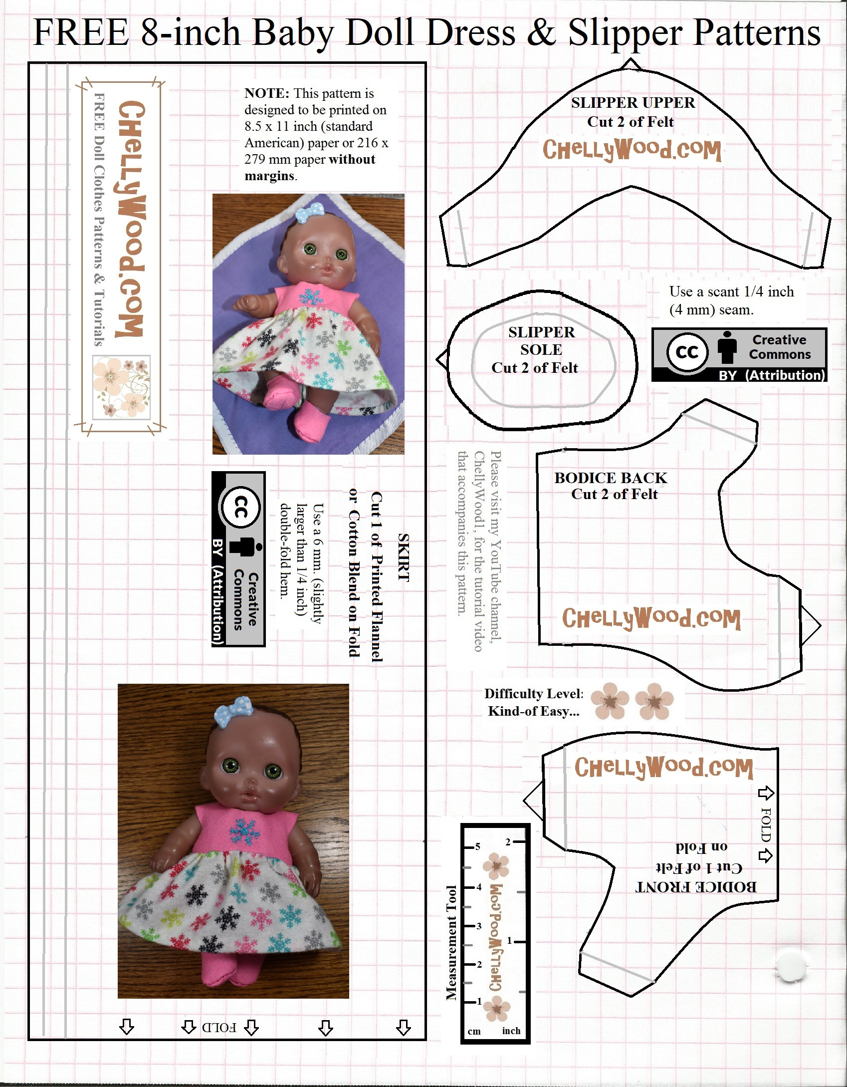 Free Printable #Doll Clothes Pattern: #Felt Booties For 8″ #Baby with American Girl Clothes Patterns Free Printable