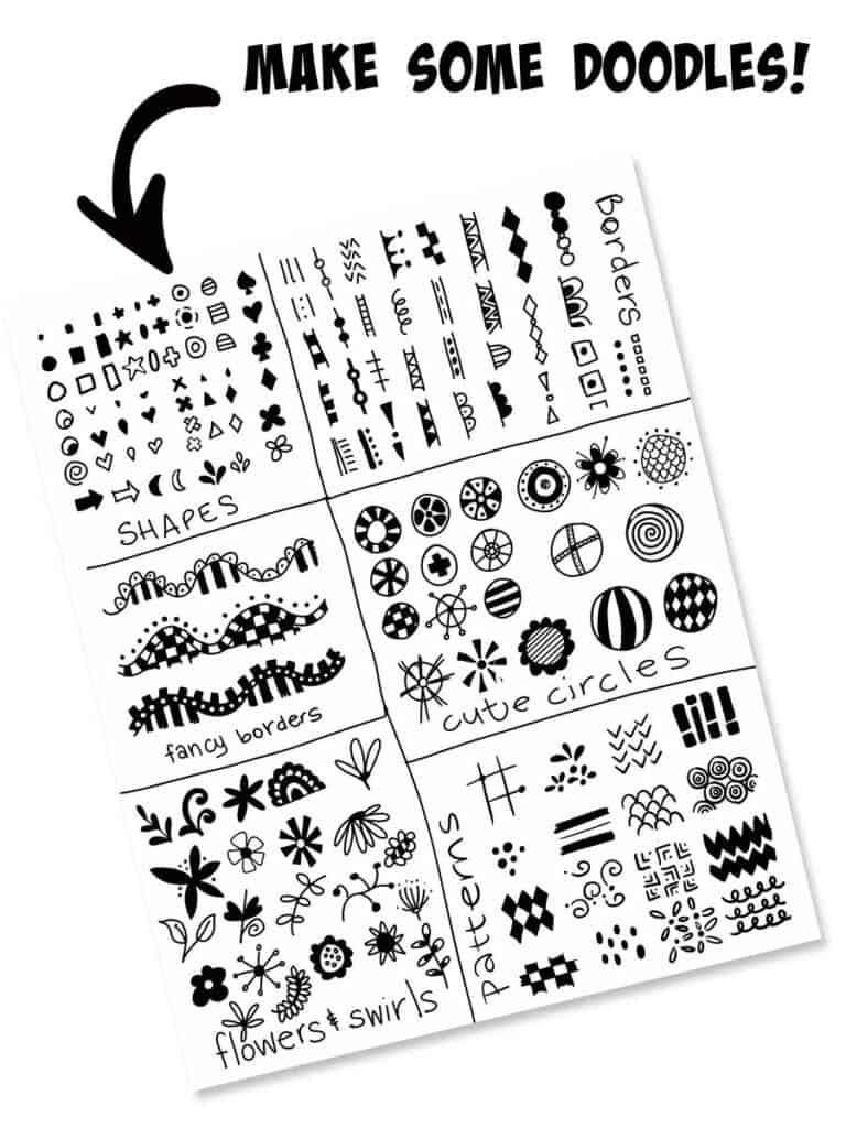 Free Printable Doodle Sheet · Artsy Fartsy Life with regard to Free Printable Doodle Patterns
