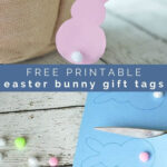 Free Printable Easter Bunny Gift Tags + Printable Game   Jenna For Free Printable Easter Basket Name Tags