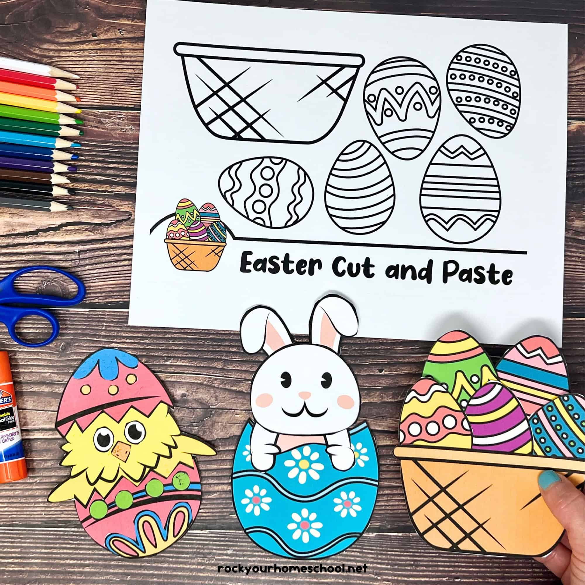 Free Printable Easter Crafts For Kids: Cute Cut And Paste Activities with regard to Free Printable Easter Stuff