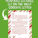 Free Printable Editable Elf On The Shelf Goodbye Letter   A Regarding Elf On A Shelf Goodbye Letter Free Printable