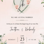 Free Printable Elegant Wedding Invitation Templates | Canva Within Free Printable Wedding Inserts