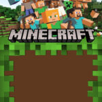 Free Printable)   Epic Minecraft Baby Shower Invitation Templates Throughout Free Printable Minecraft Invitations