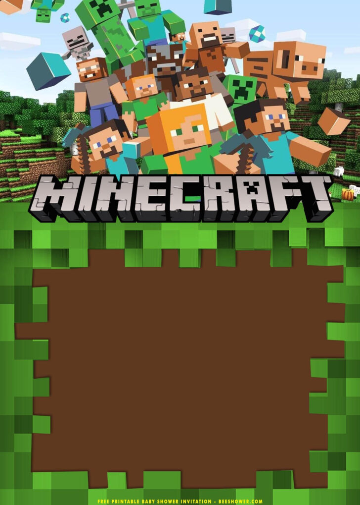 Free Printable Minecraft Invitations