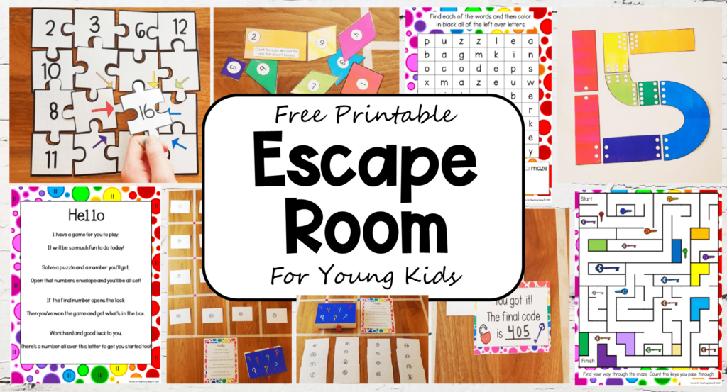 Free Printable Escape Room For Young Kids   Within Printable Escape Room Free