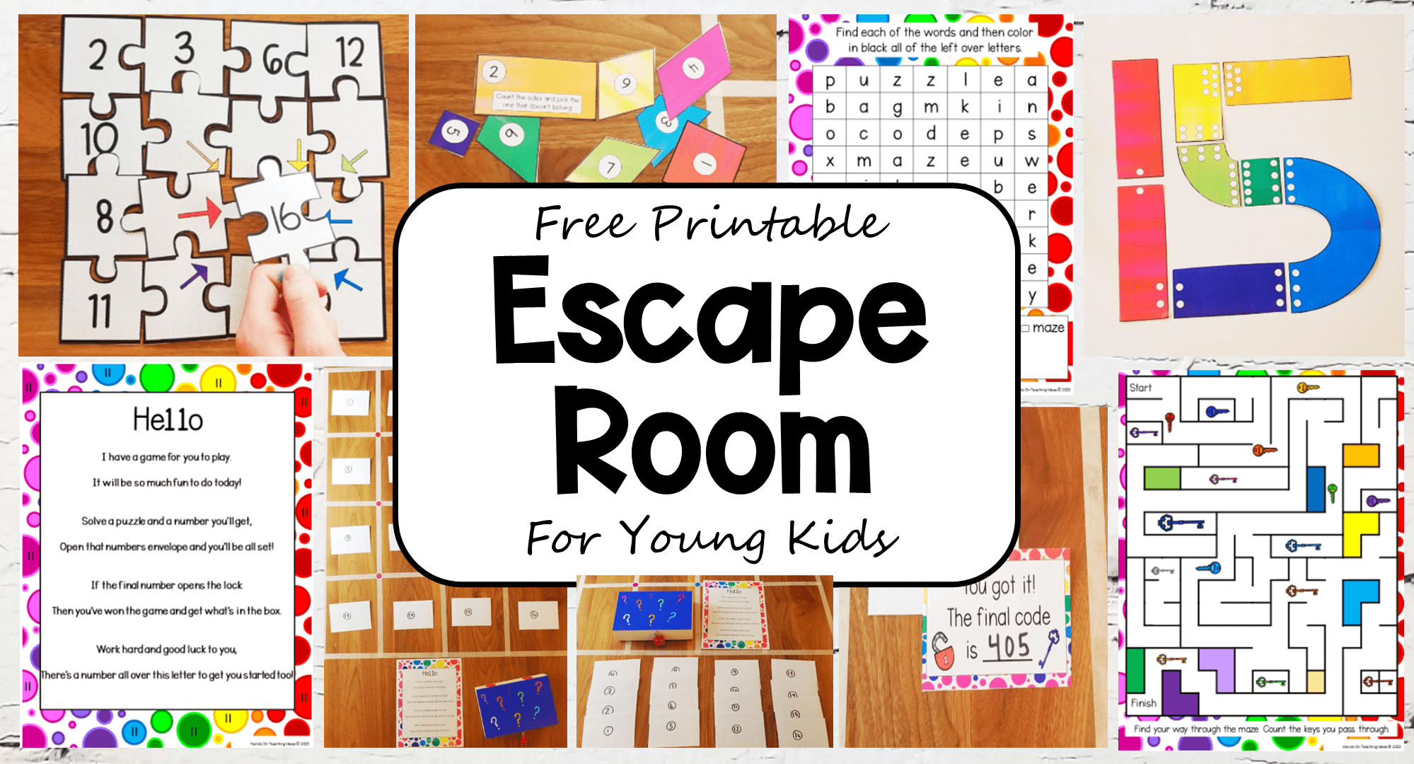 Free Printable Escape Room For Young Kids - within Printable Escape Room Free