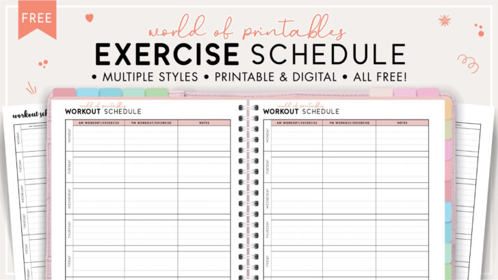 Free Printable Fitness Worksheets