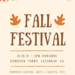 Free Printable Fall Festival Poster Templates | Canva Throughout Free Printable Fall Festival Flyer Templates