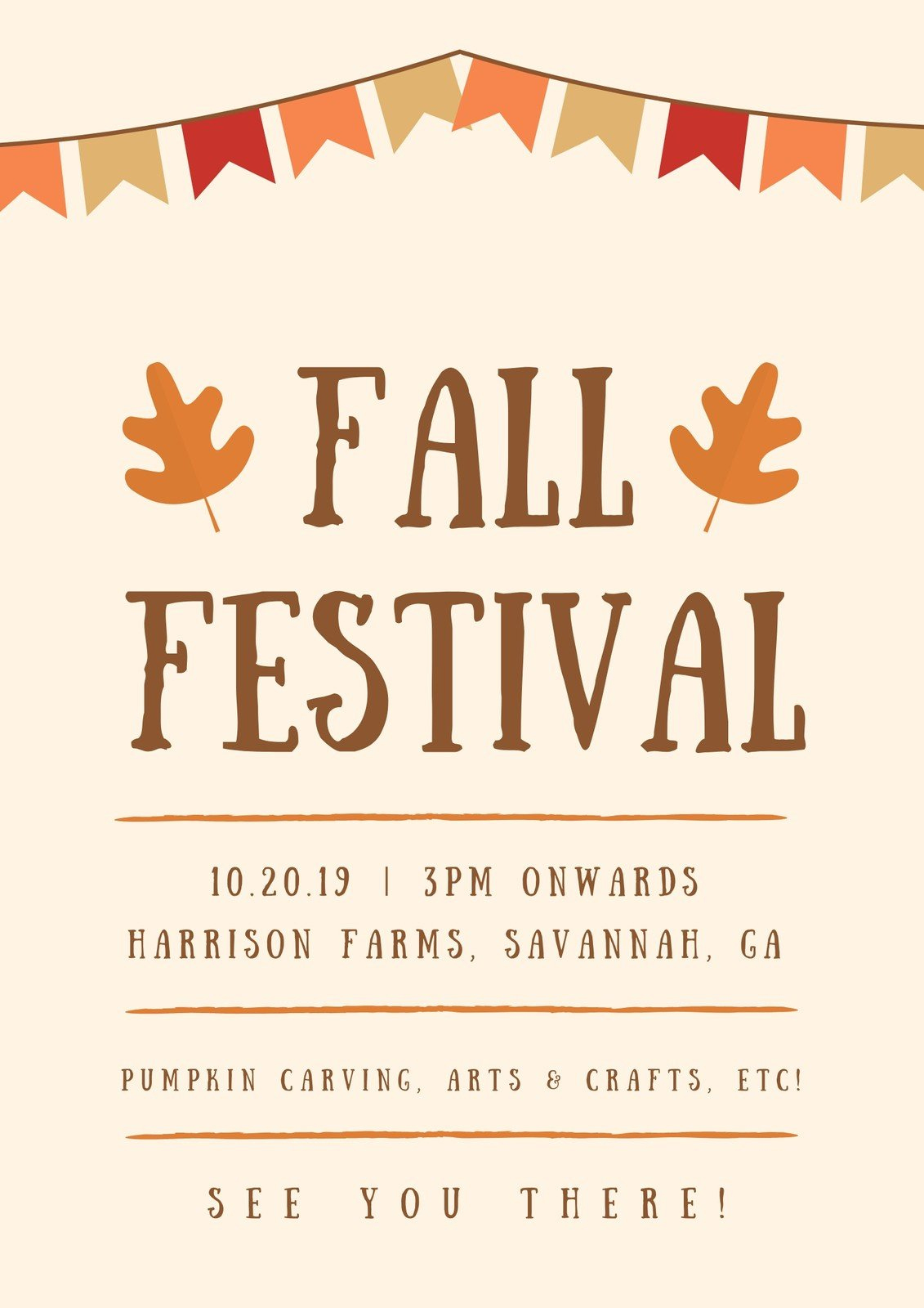 Free Printable Fall Festival Poster Templates | Canva throughout Free Printable Fall Festival Flyer Templates