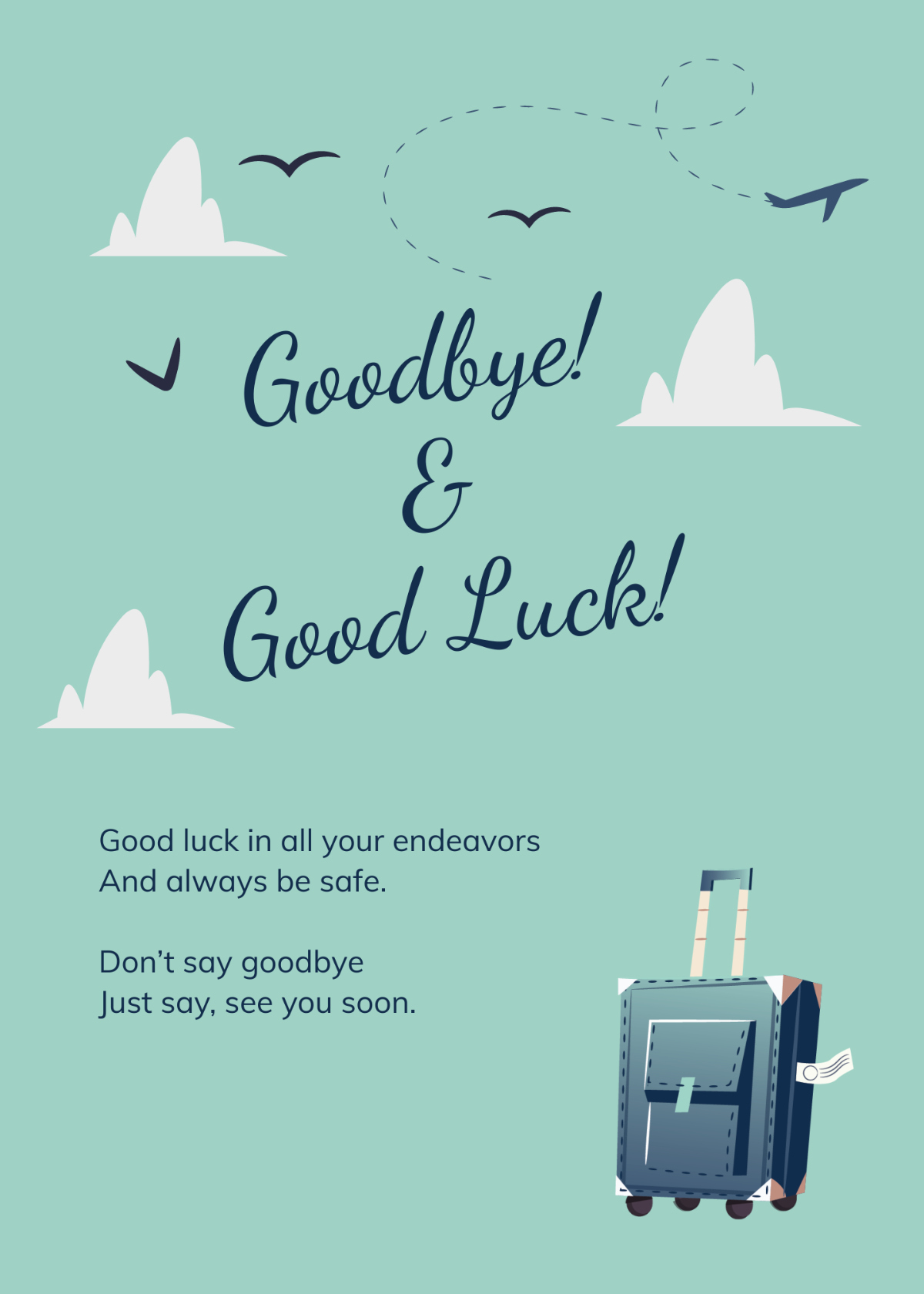 Free Printable Farewell Card Template To Edit Online inside Free Printable Farewell Card For Coworker