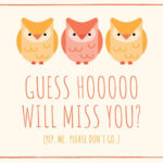 Free, Printable Farewell Card Templates To Personalize Online | Canva Inside Free Printable We Will Miss You Greeting Cards