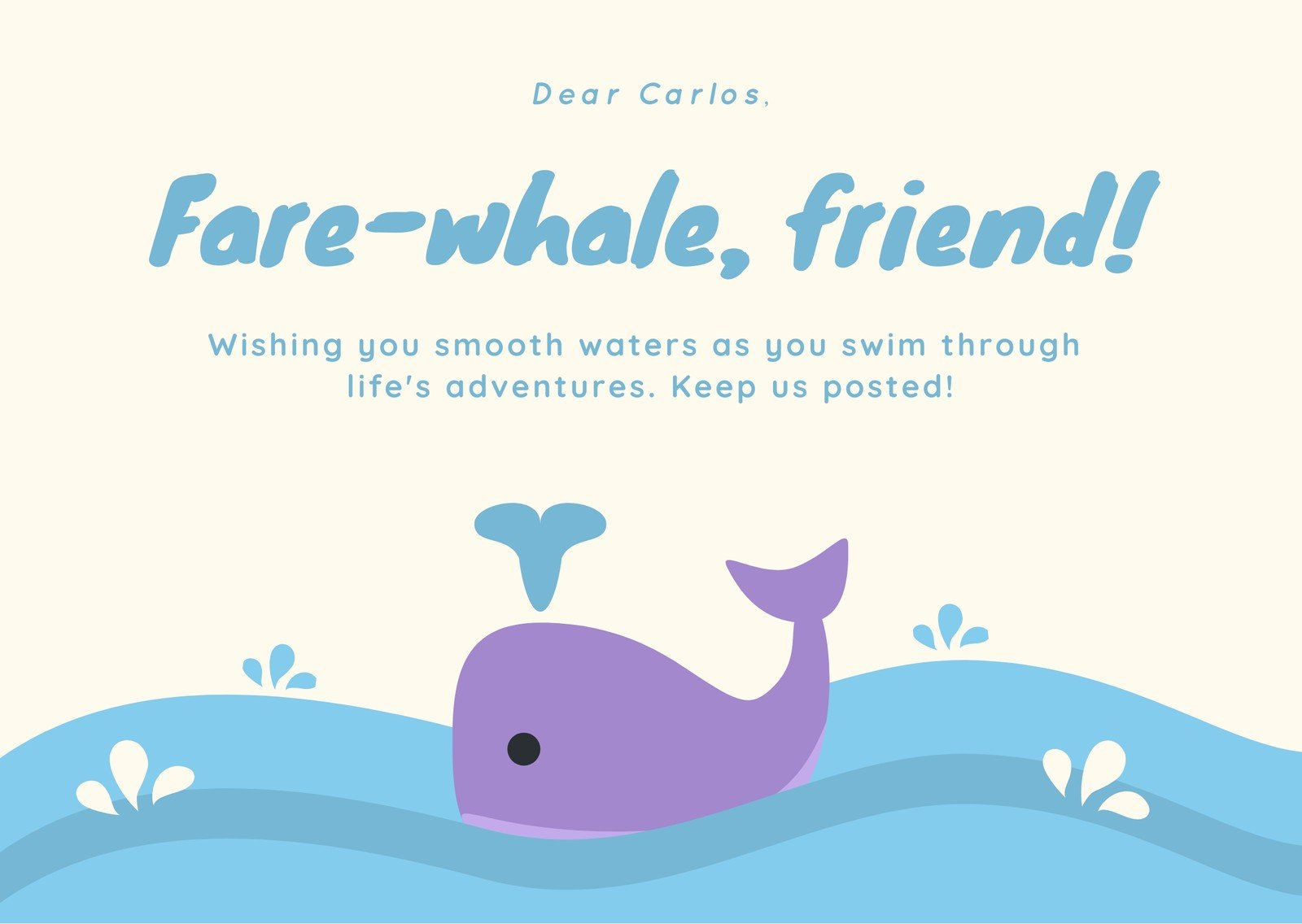 Free, Printable Farewell Card Templates To Personalize Online | Canva throughout Free Printable Farewell Card For Coworker