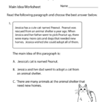 Free Printable Finding The Main Idea Worksheet   Worksheets Library Within Free Printable Main Idea Worksheets