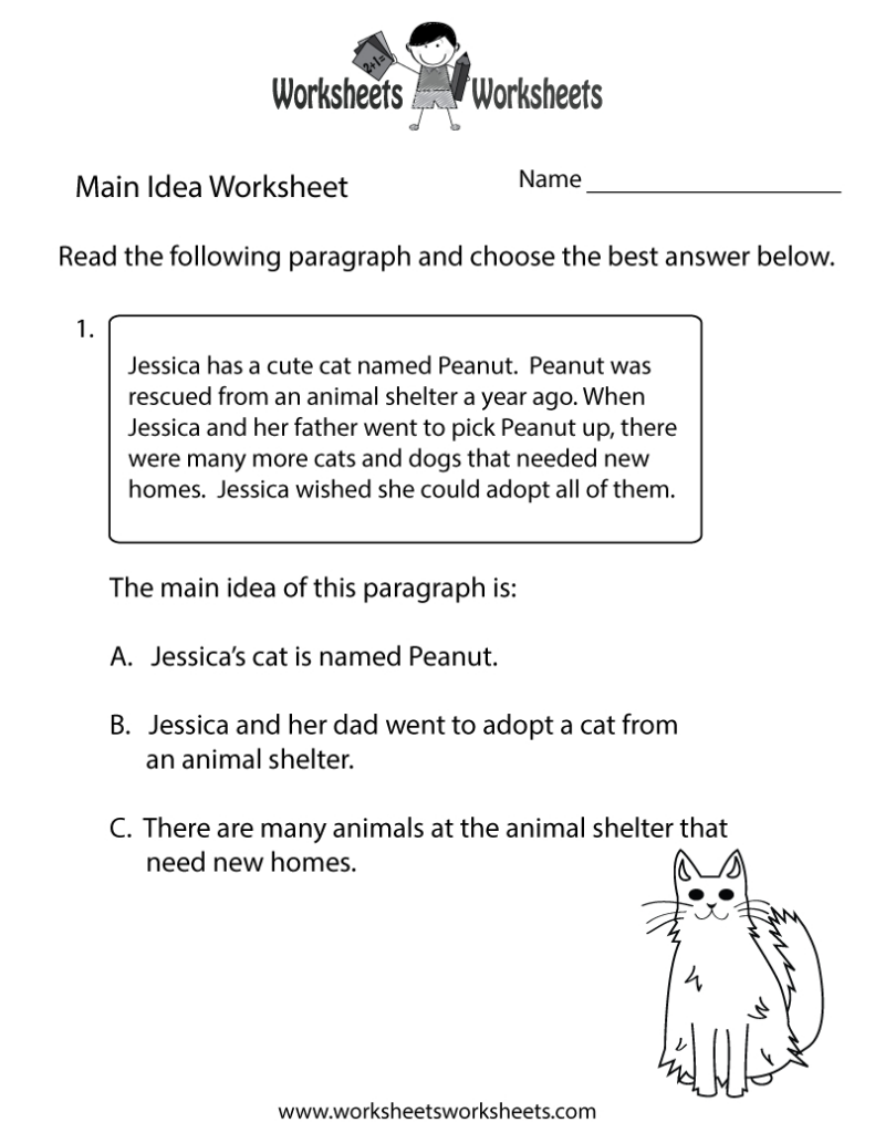 Free Printable Finding The Main Idea Worksheet Worksheets Library Within Free Printable Main Idea Worksheets Free Printable Finding The Main Idea Worksheet Worksheets Library Within Free Printable Main Idea Worksheets